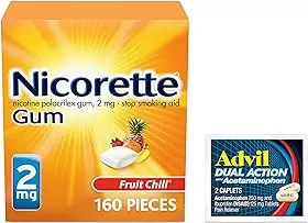 Nicotine Gum to Help Quit Smoking - Fruit Chill Flavored Stop Smoking Aid